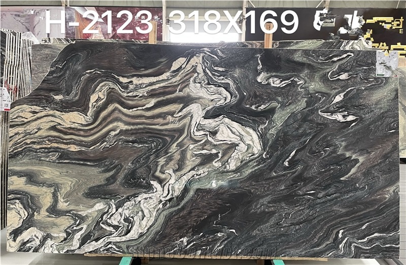 Azul Explosion Quartzite Slabs