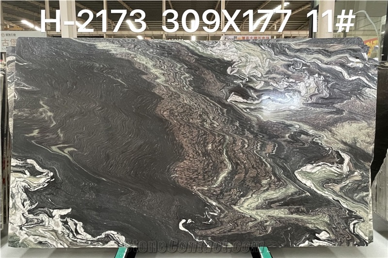 Italian Cipollino Ondulate Marble Slabs For Wall Decoration