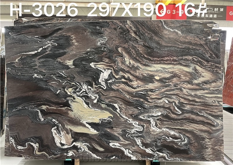 Italian Cipollino Ondulate Marble Slabs For Wall Decoration