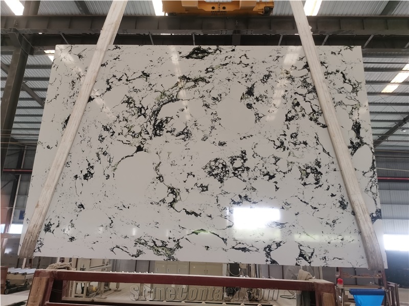 Emerald Black Quartz For Interior Decoration Stone