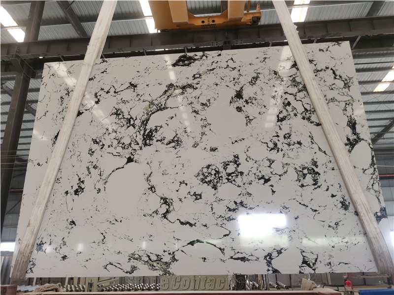 Emerald Black Quartz For Interior Decoration Stone