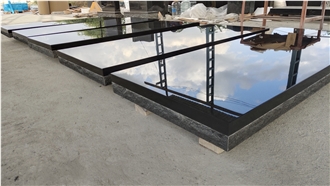 Absolute Black Granite Tombstone Ledger Setting Base