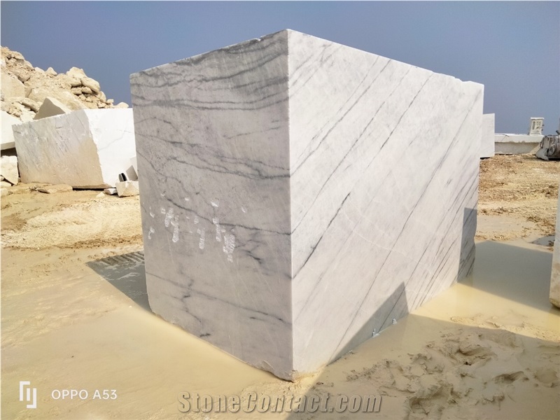 Vietnam Sparkling Calacatta Marble Blocks
