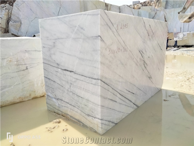Vietnam Sparkling Calacatta Marble Blocks