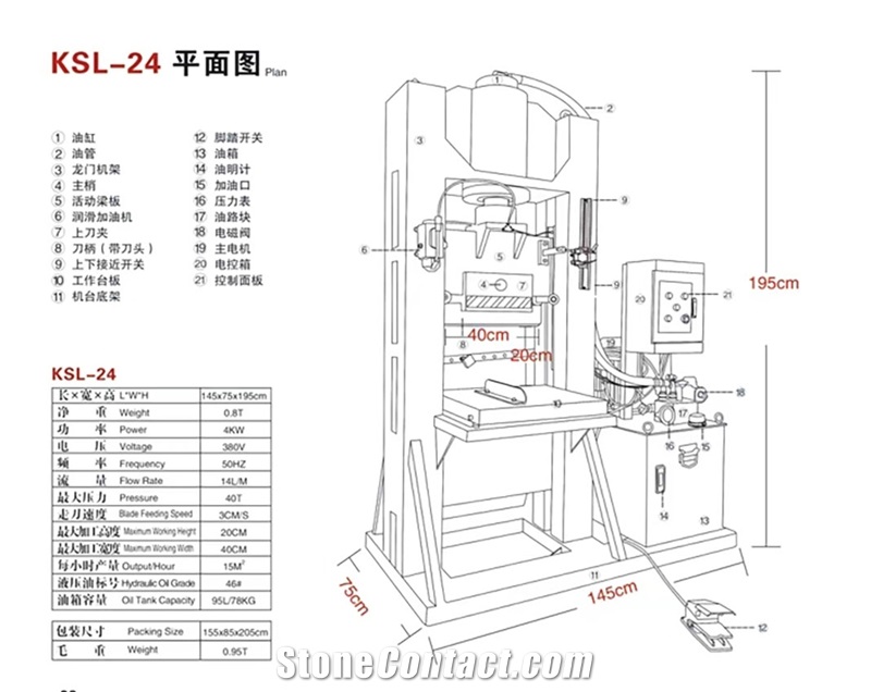Stone Splitting Machine - KSL-24