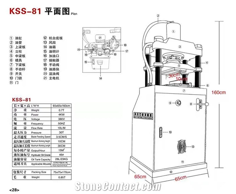 Stone Splitting Machine KSS-81