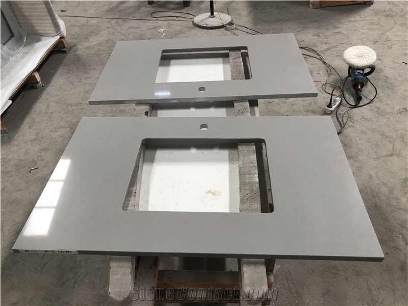 Grey Quartz Artificial Stone Countertops