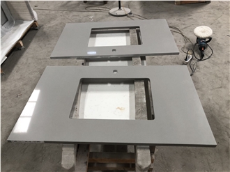 Grey Quartz Artificial Stone Countertops