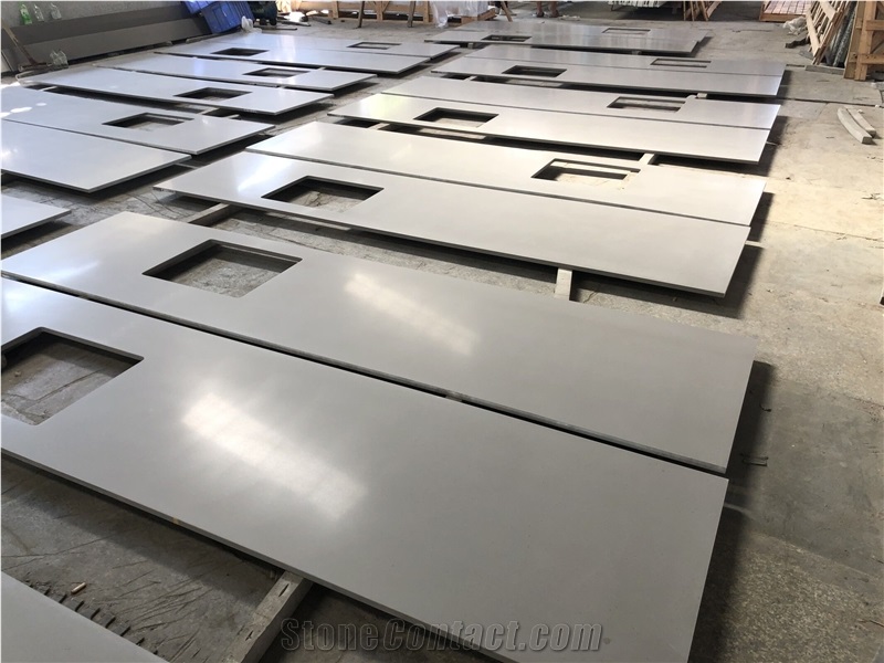 Grey Quartz Artificial Stone Countertops