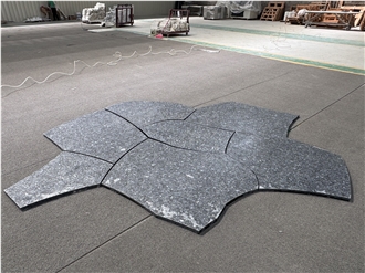Angola Black Granite Random Flagstone Flooring