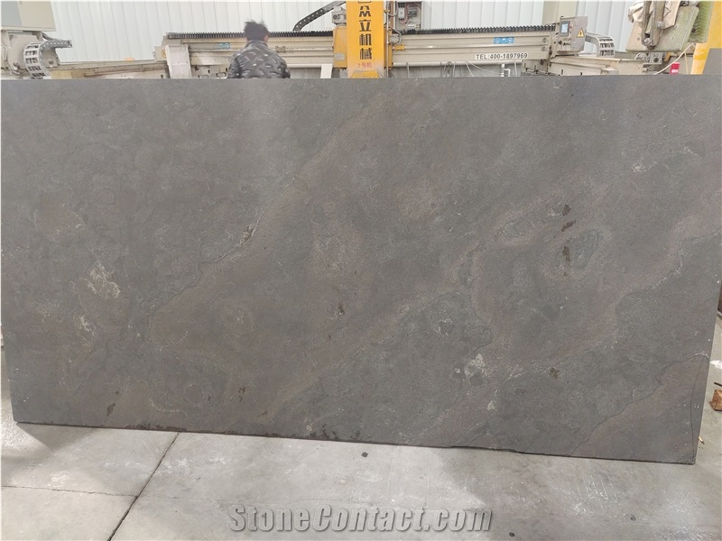 China Blue Limestone Big Slabs