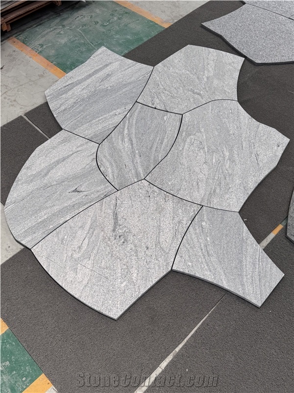 China Juparana Granite Flagstone Flamed Surface