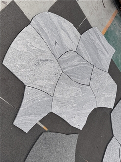 China Juparana Granite Flagstone Flamed Surface