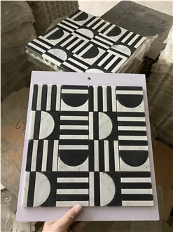 Natural Marble Lantern Mosaic Tiles Pattern