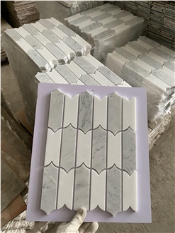 Natural White Marble Mosaic Tiles For Wall