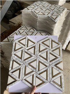 Natural White Marble Mosaic Tiles For Wall