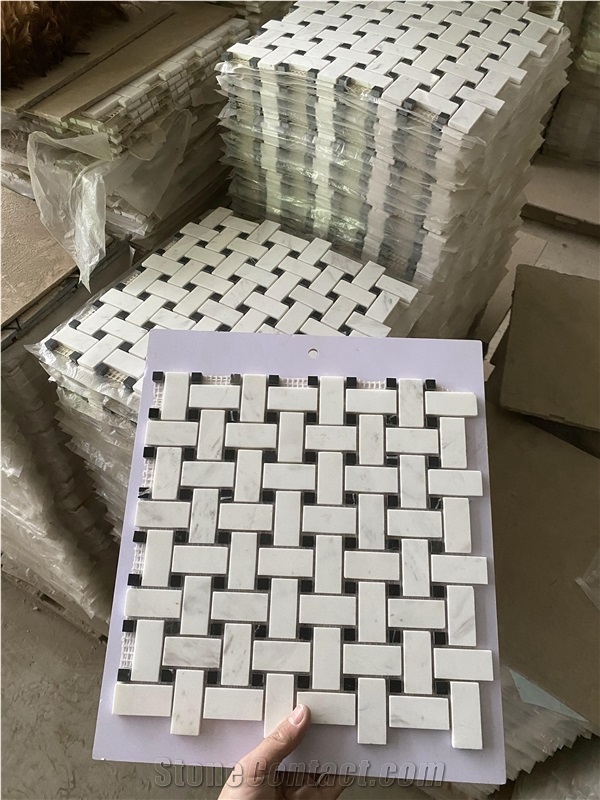 Natural White Marble Mosaic Tiles For Wall