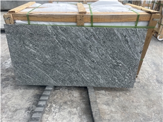 Snow Grey Granite Slabs Polished Flamed