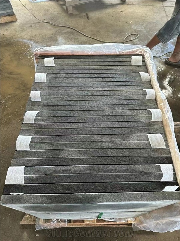 Vietnam Black Basalt Tiles Flamed