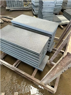 Vietnam Black Basalt Tiles Flamed