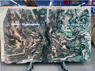 Imported Green Quartzite Masi Quartzite Slabs For Kitchen