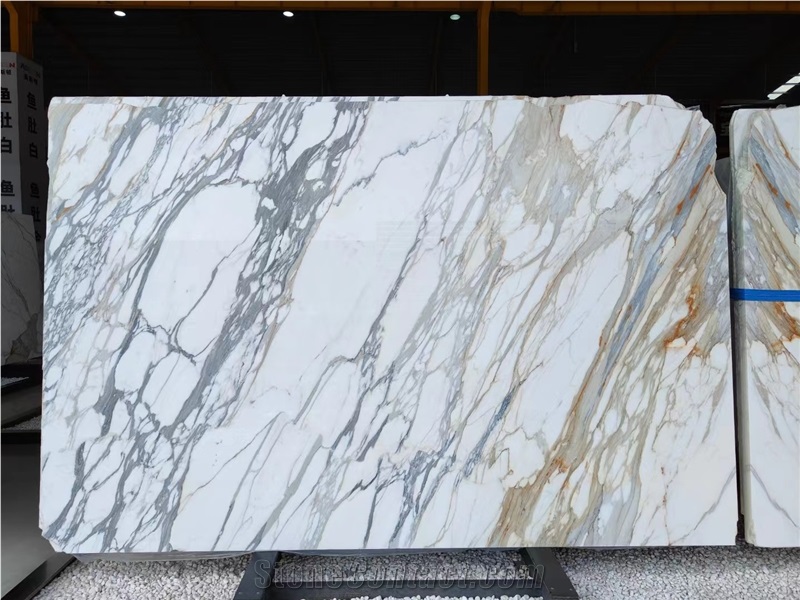 Italy Luxury Marble Slabs Calacatta Macchia Slab For Kitchen