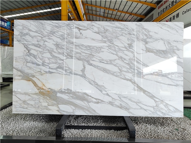 Italy Luxury Marble Slabs Calacatta Macchia Slab For Kitchen