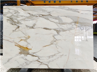Italy Luxury Marble Slabs Calacatta Macchia Slab For Kitchen