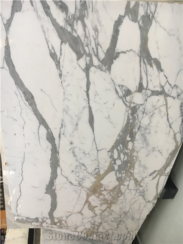 Italy Luxury Marble Slabs Calacatta Macchia Slab For Kitchen
