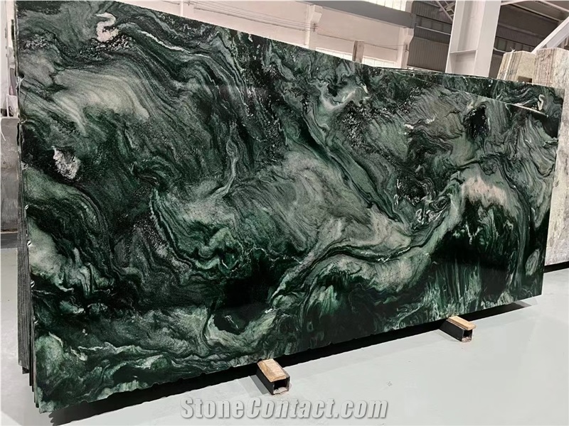 Luxury Green Quartzite Verde Lapponia Quartzite Slabs