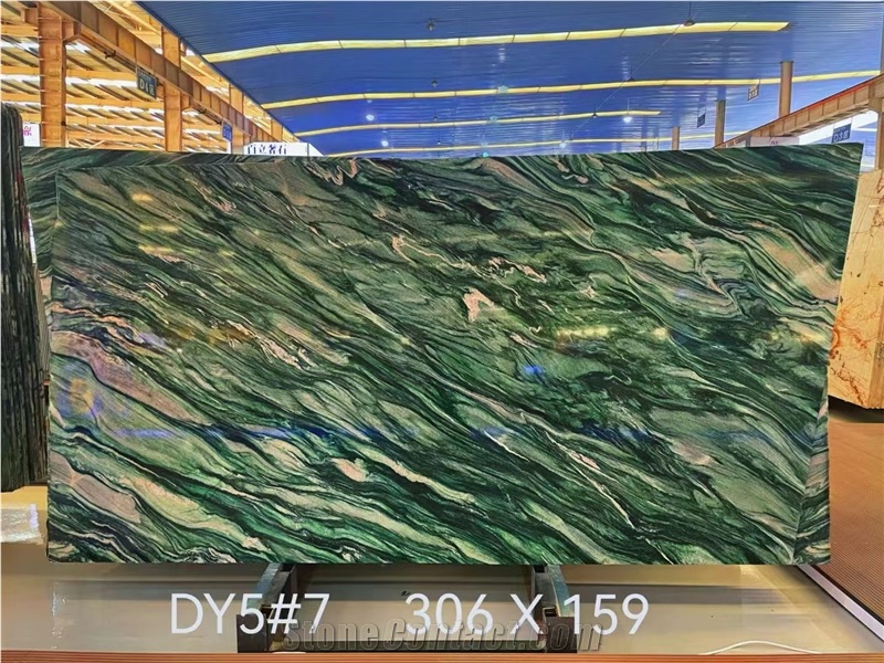 Luxury Green Quartzite Verde Lapponia Quartzite Slabs