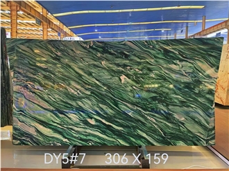 Luxury Green Quartzite Verde Lapponia Quartzite Slabs