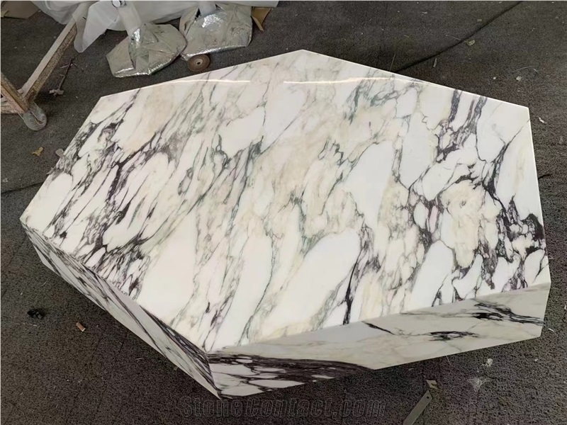 Luxury Marble Calacatta Monet Coffee Table For Home Decor