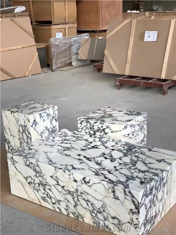 Luxury Marble Calacatta Monet Coffee Table For Home Decor