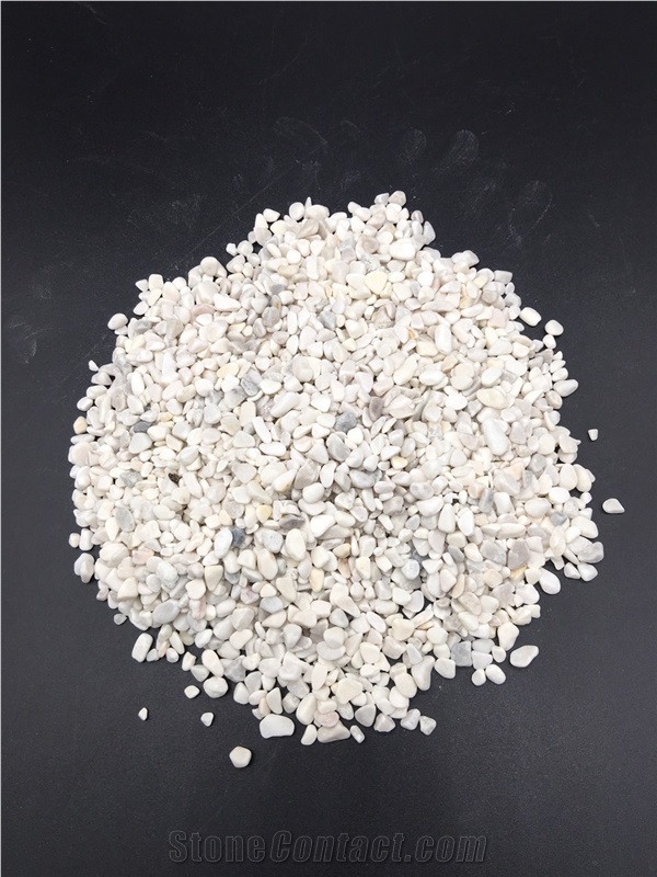 Milky White Pebble Gravel To Make Epoxy Floor Pebbles
