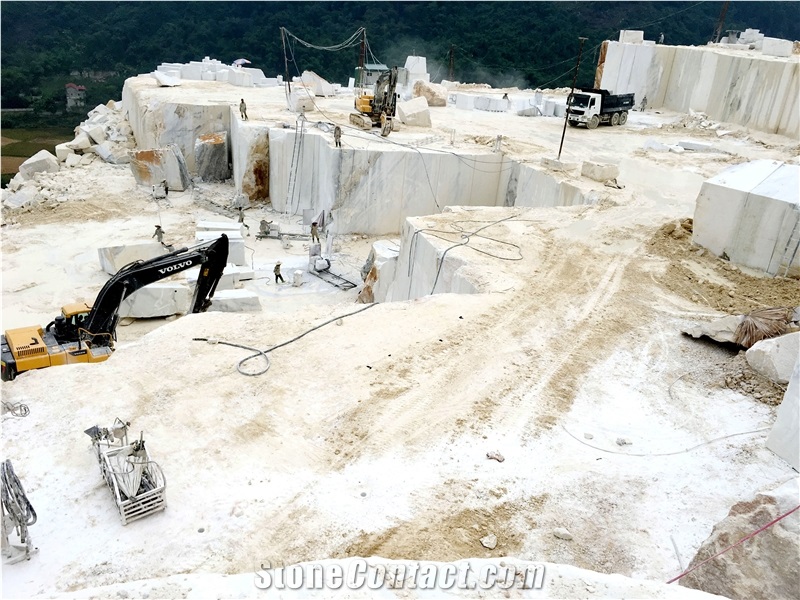 Vietnam White Marble Blocks