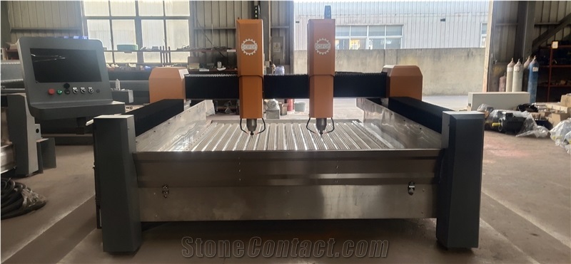 Double-Head CNC Stone Engraving Machine