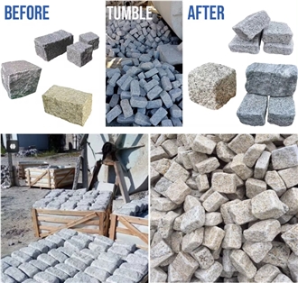 Natural Tumbling Machine For Granite Marble Stone