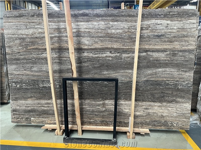 Silver Travertine Slabs