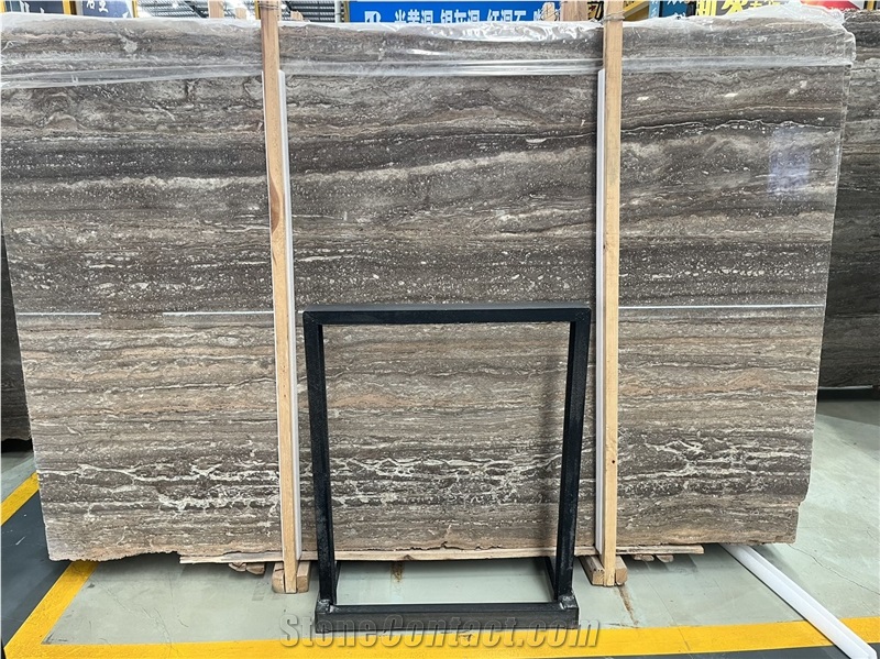 Silver Travertine Slabs