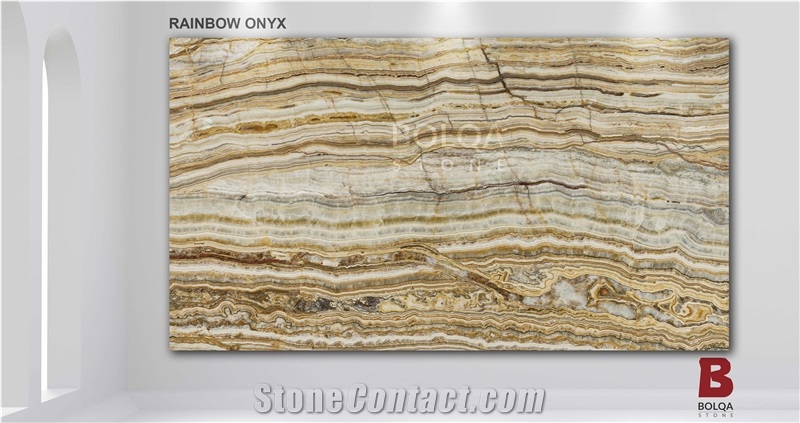 Iran Exotic Onyx Slabs - Rainbow Onyx Slabs