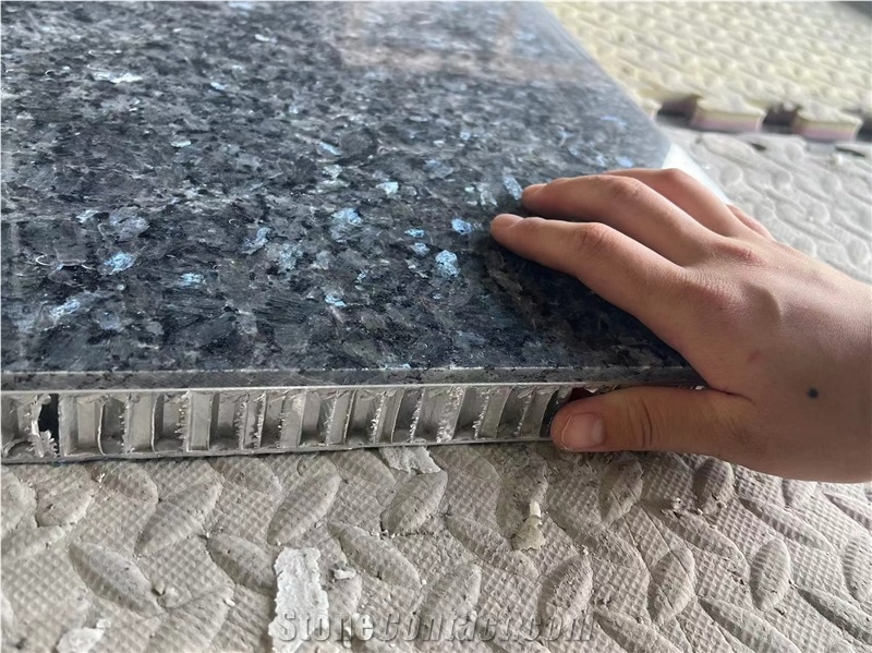Blue Pearl Granite Laminated With Aluminium Honeycomb Panels
