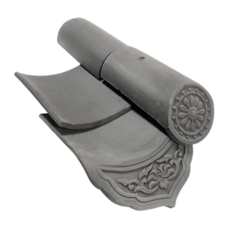 Garden Gazebo Chinese Grey Clay Roof Tiles
