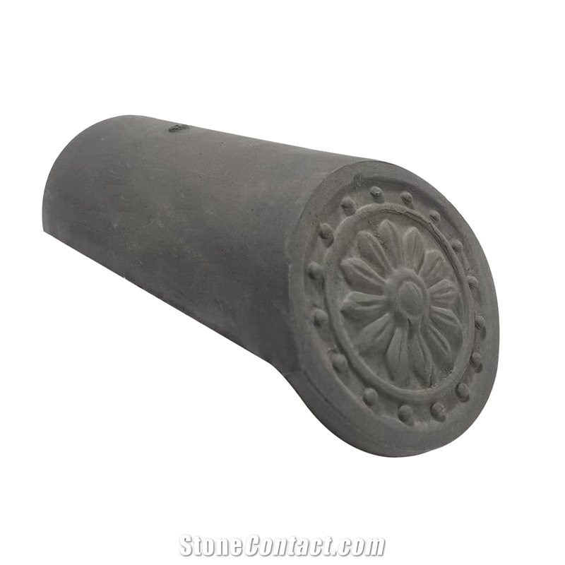 Garden Gazebo Chinese Grey Clay Roof Tiles