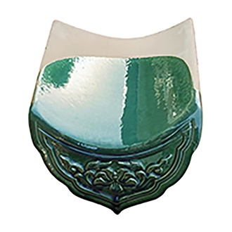Green Antique Chinese Bamboo Style Garden Roofing