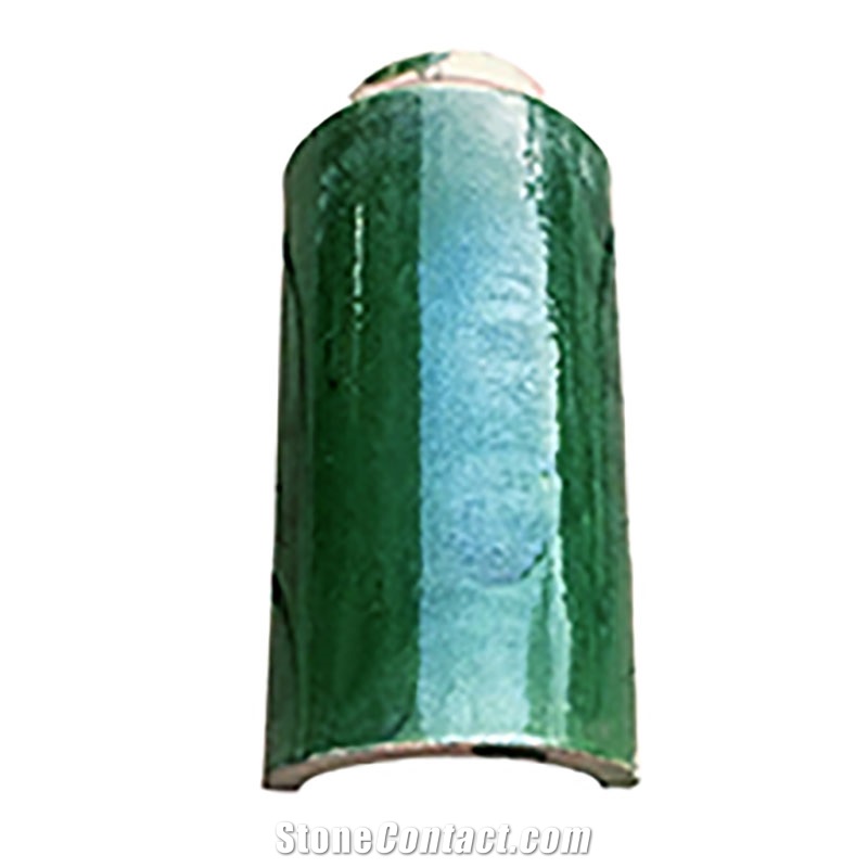 Green Antique Chinese Bamboo Style Garden Roofing