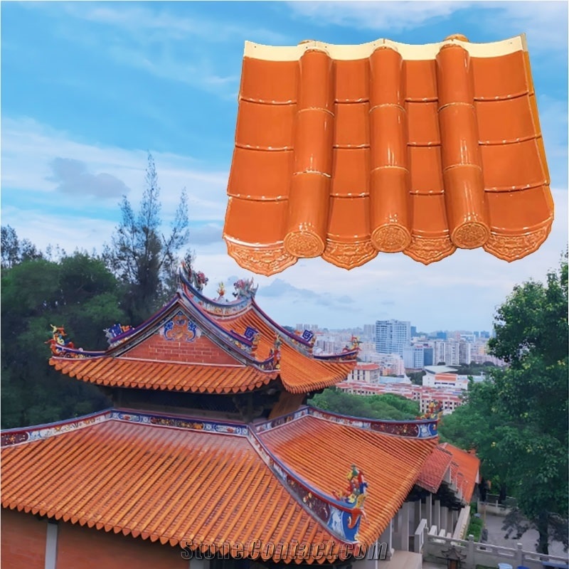 Pagoda Temple Chinese Traditional Roof Tiles