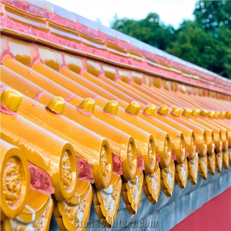 Pagoda Temple Chinese Traditional Roof Tiles