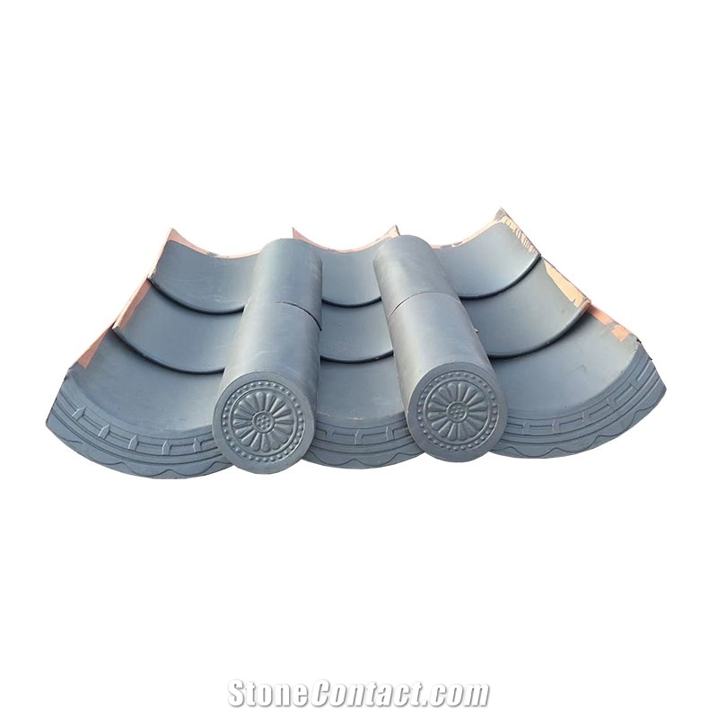 Tea House Roofing Material Glazed Clay Japanese Roof Tiles