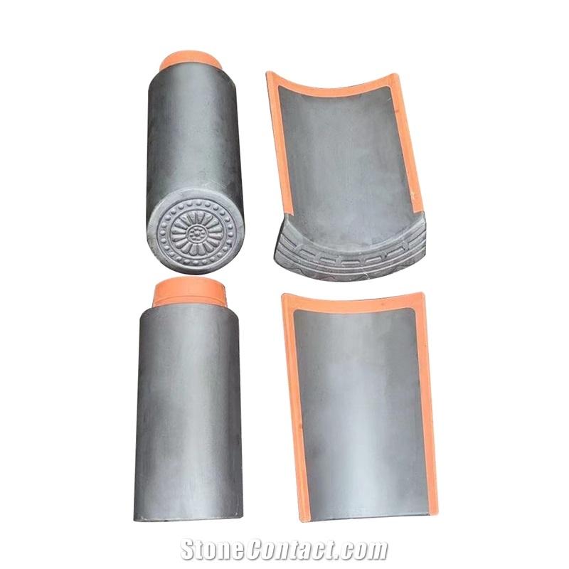 Tea House Roofing Material Glazed Clay Japanese Roof Tiles